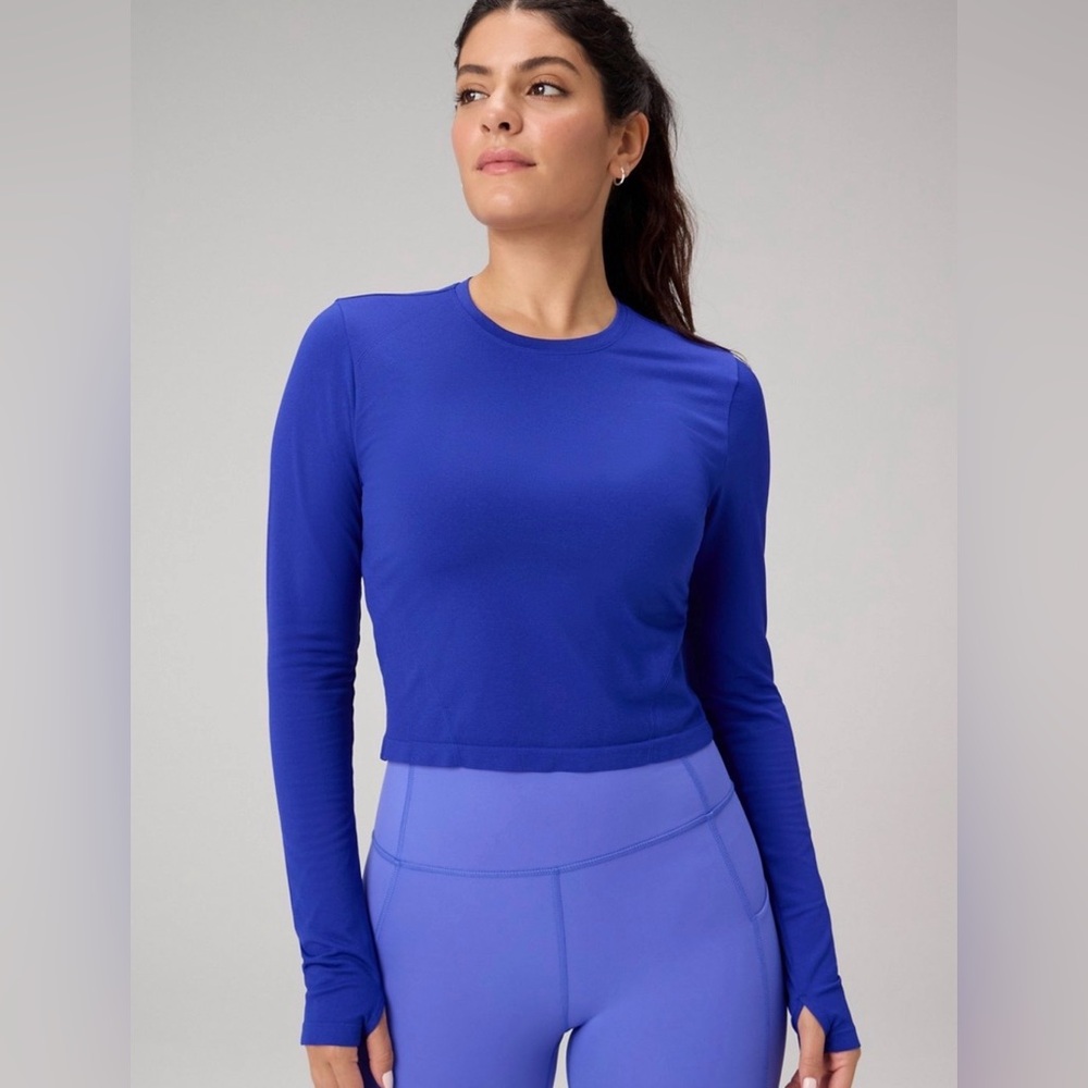 Feather Tech+ Cropped Long-Sleeve Top - NWT